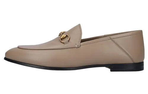 GUCCI Women's Leather Horsebit Loafer 'Mud ' Women's