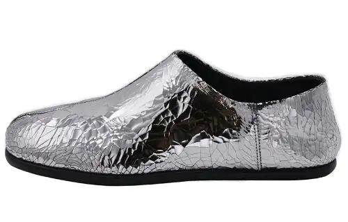 Maison Margiela Tabi Comfortable Casual Shoes Men's Silver Black