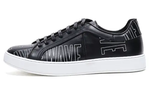 DIOR B23 Homme Cow Leather Low top Stylish Skateboarding Shoes Men's Black
