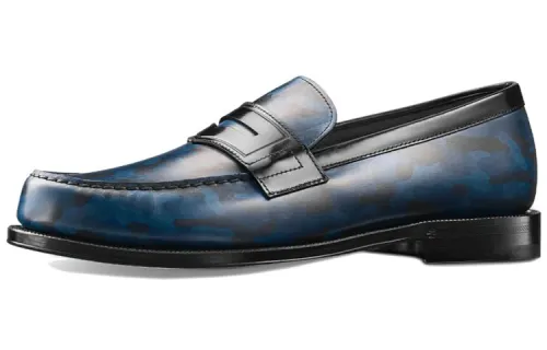LOUIS VUITTON Solferino Casual Shoes Men's Blue Black