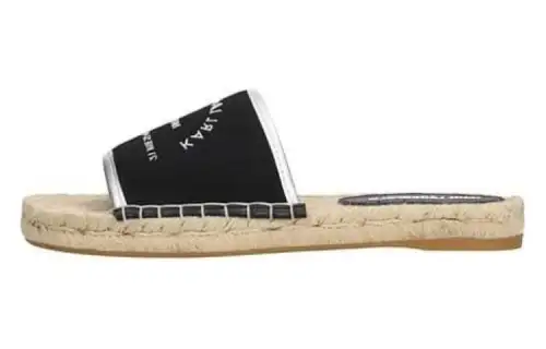 KARL LAGERFELD / Karl Lagerfeld Jeans Slide Slippers Women's Black Silver