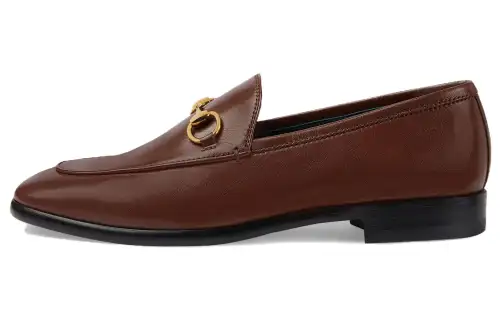 GUCCI Jordaan Loafers 6CM Women's Brown