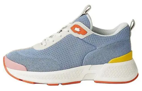 HERMES Heros Fabric Low top Casual Shoes Women's Blue
