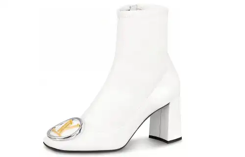 LOUIS VUITTON Madeleine Ankle Boots Women's White