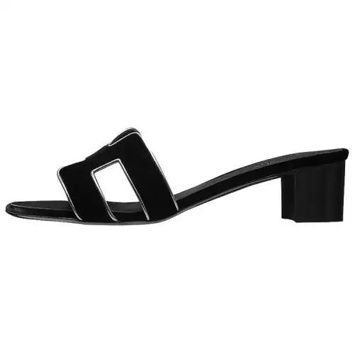 HERMES Oasis Slide Slippers Women's Black
