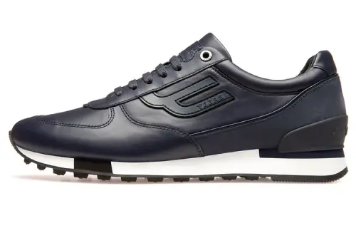 BALLY Bally Goody leather sneakers, lifestyle shoes, men's navy blue