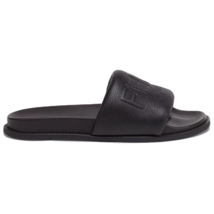 FENDI Roma Logo Embossed Slides