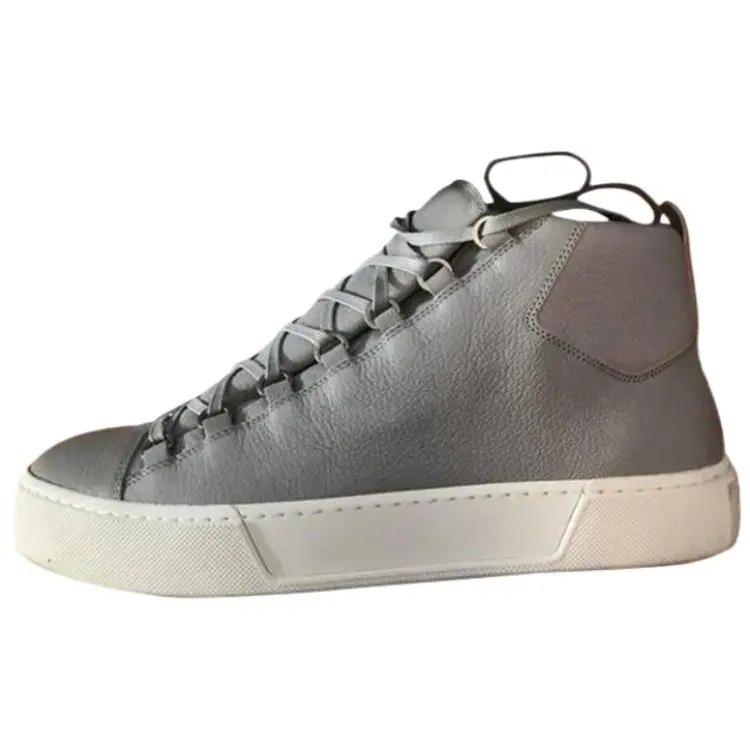 Balenciaga Arena High top Skateboard Shoes Men's Gray