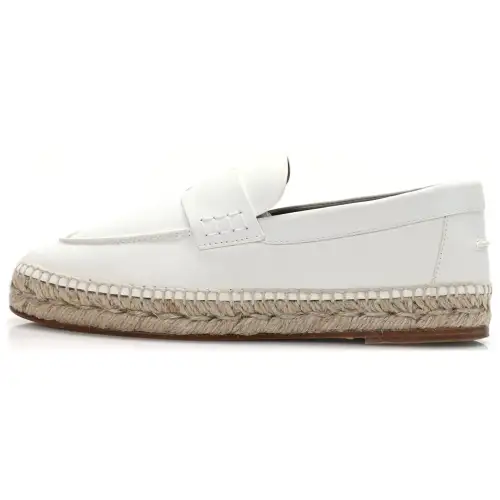 HERMES Trip Flat Shoes Women's White