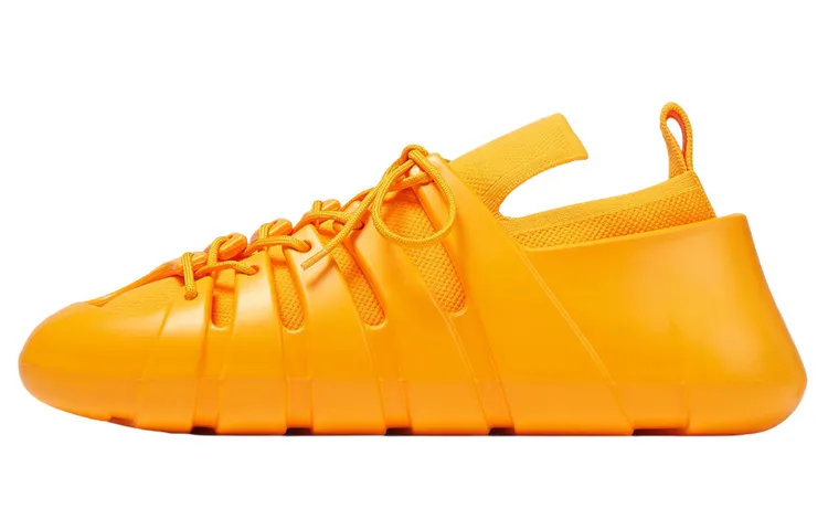 Bottega Veneta Casual Shoes Men's Low Top Orange
