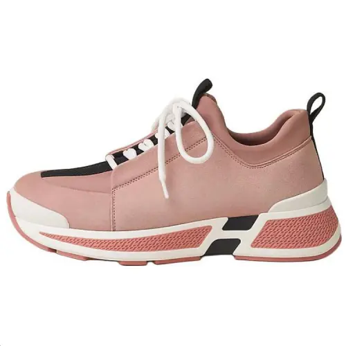 HERMES Just Suede Low top Casual Shoes Women's Pink
