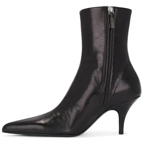 THE ROW Leather Ankle Boots 7.5cm Women's Black