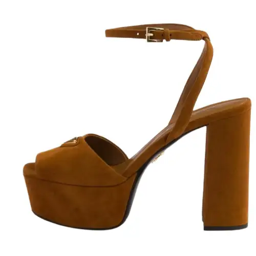 PRADA One Strap Sandals 11.5cm Women's Brown