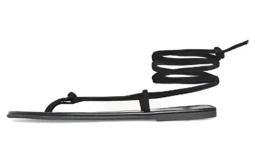 THE ROW Suede Beach Sandals Women's Black