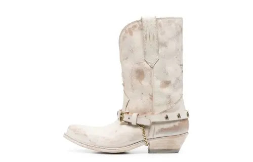 Golden Goose Low Wish Star Leather Boots