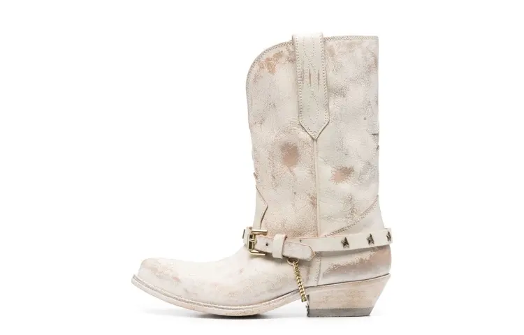 Golden Goose Low Wish Star Leather Boots