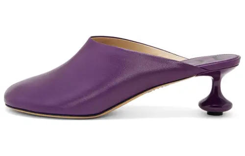 LOEWE Toy Closed Toe Slippers 4.5cm Women's Purple