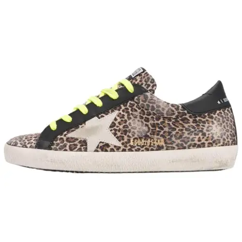 Golden Goose Super Star Stylish Skateboarding Shoes Women's Multicolor Distressed