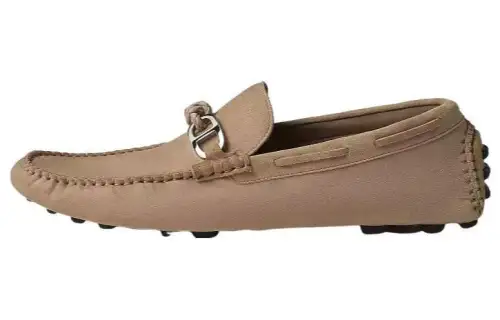 HERMES Alessandro Loafers Men's Brown