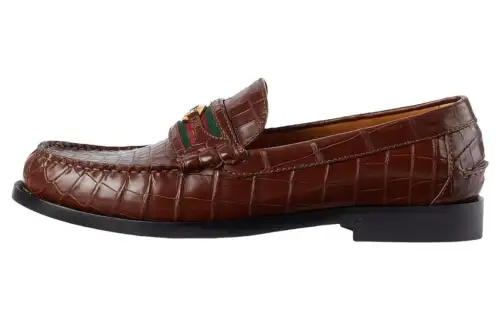 GUCCI Loafers Men's Brown