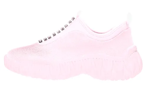 MIU MIU Breathable And Lightweight Low top Casual Shoes Women's Snow Pink