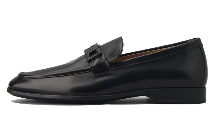 TOD'S Logo-plaque Leather Loafers