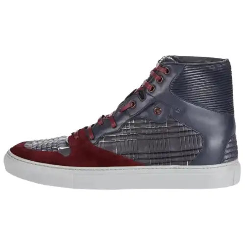 Balenciaga Origami High top Skateboard Shoes Men's Blue