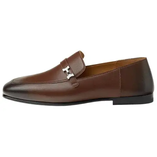 HERMES GIOVANNI Loafers Men's Brown