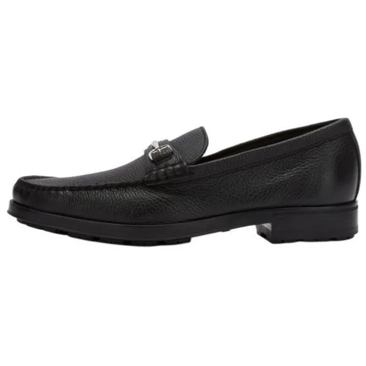BALLY Calfskin Loafers Men's Black