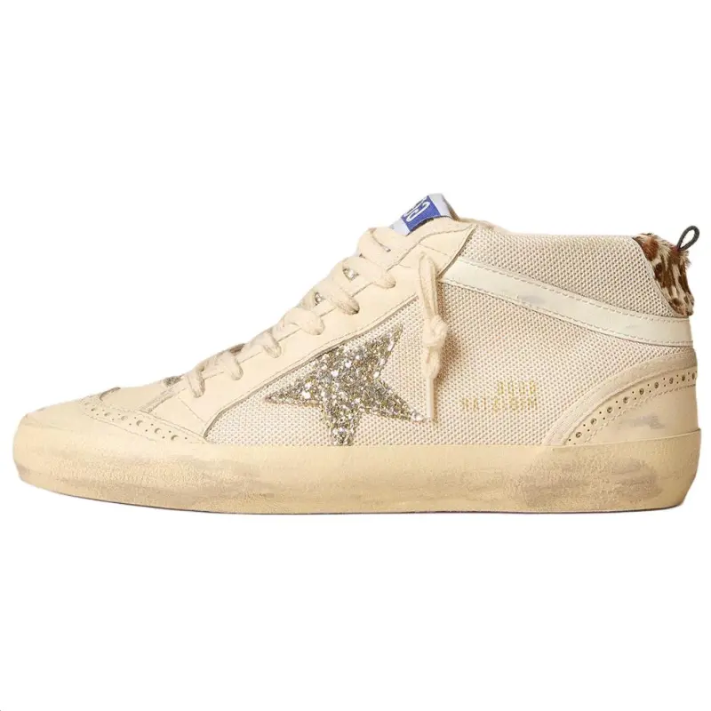 Golden Goose Mid Star Cow Leather Low top Skateboard Shoes Women's Yellow