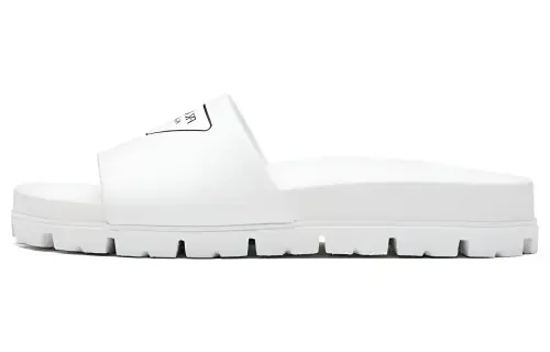 PRADA Slide Slippers Women's White