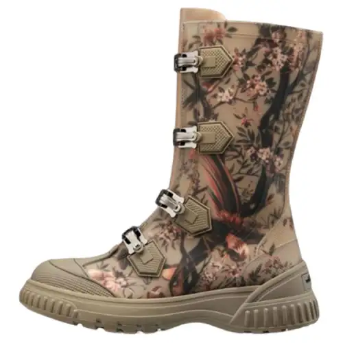 DIOR Ground Ankle Boots Women's Gray