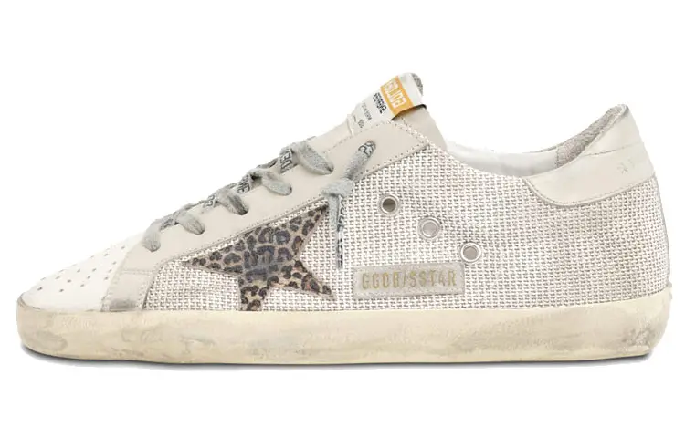 Golden Goose Super Star Skateboard Shoes Women's Low Top Gray/White