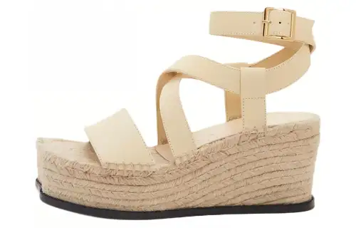 LOEWE Petal Sheepskin One Strap Sandals 4.5cm Women's Beige