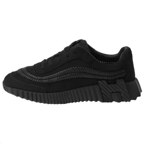 HERMES Bouncing Low top Casual Shoes 4cm Women's Black