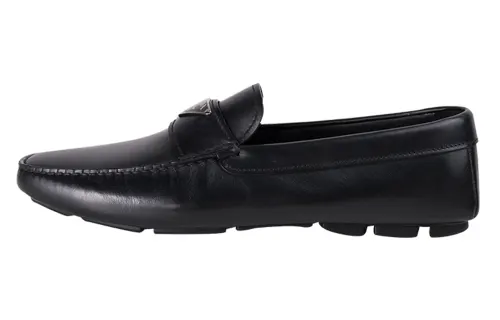 PRADA Leather Casual Shoes Women's Black
