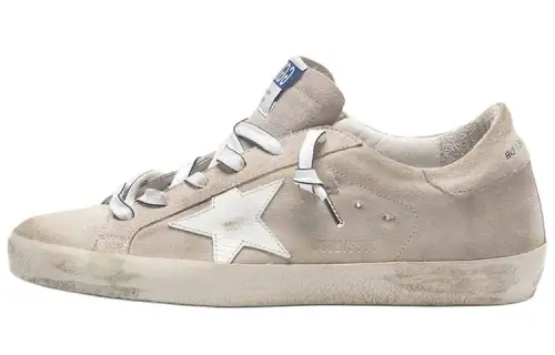 Golden Goose Super Star Skateboard Shoes Women's Low Top Ecru