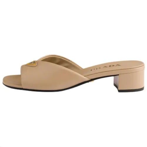 PRADA Slide Slippers Women's Brown