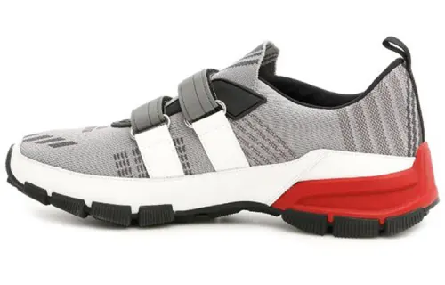 PRADA Crossection Mesh Low top Sports Casual Shoes Men's Gray