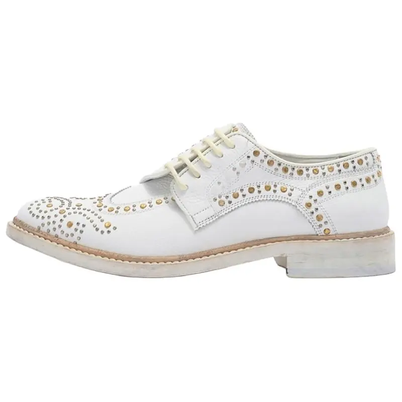 Burberry Rayford Leather Casual Shoes Women's White
