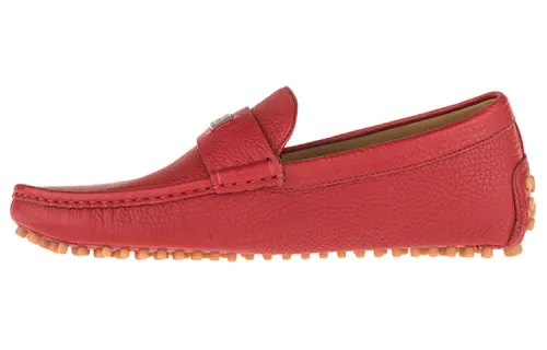 GUCCI Gommino Loafers Men's Red