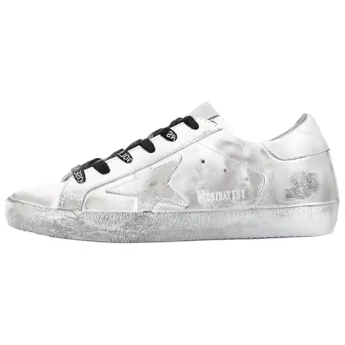 Golden Goose Super Star Low top Stylish Skateboarding Shoes Women's White