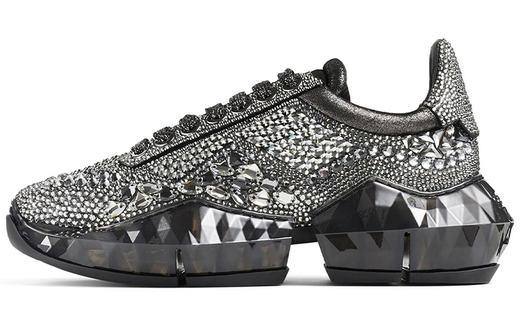 Jimmy Choo Diamond /F Low top Casual Shoes Women's Smoke Gray