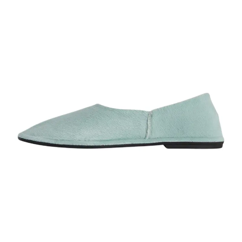 THE ROW Canal Slip On Leather Casual Shoes Women's Ice White
