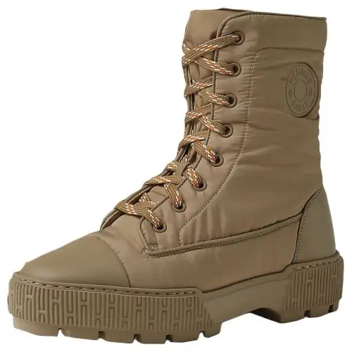 HERMES Fresh Calfskin Ankle Boots 4cm Women's Sandy Beige