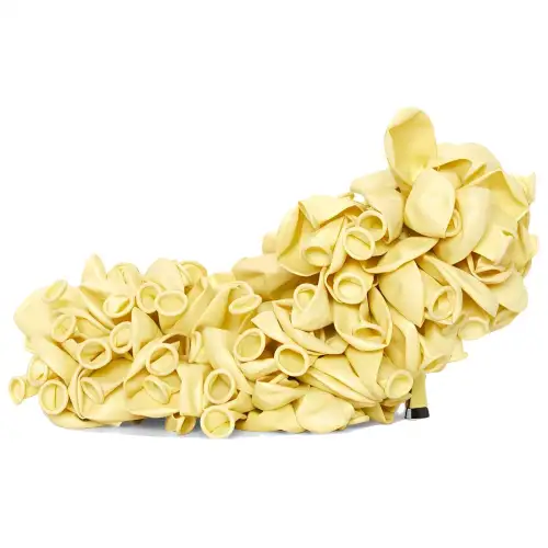 LOEWE Comic Slim Heel High Heels Women's Yellow
