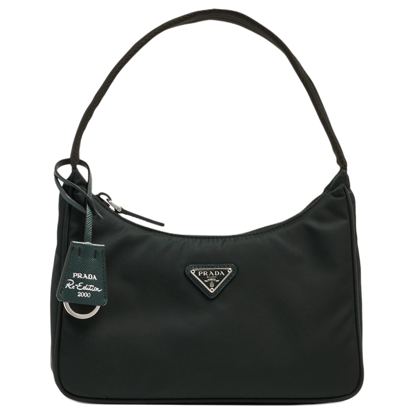 Женская сумка Prada Re-Edition 2000 (зеленая)
