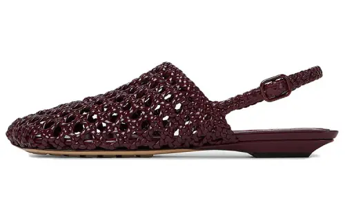Bottega Veneta Jimbo Leather Casual Shoes Women's Red