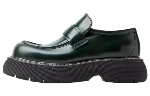 Bottega Veneta Swell Leather Casual Shoes Men's Green
