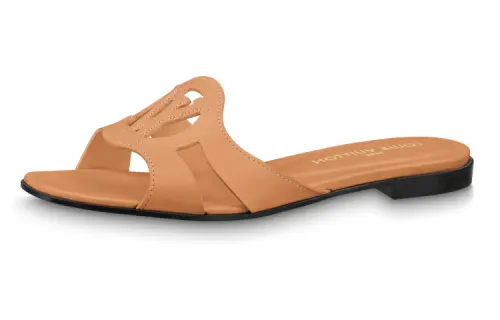 LOUIS VUITTON Isola Slide Slippers Women's Brown